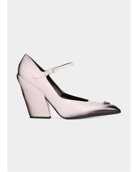 prada patent leather mary jane pumps|Prada white heels.